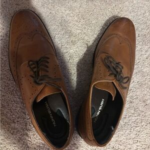 Nunn Bush Brown Oxford Shoes with Brogue Detailing